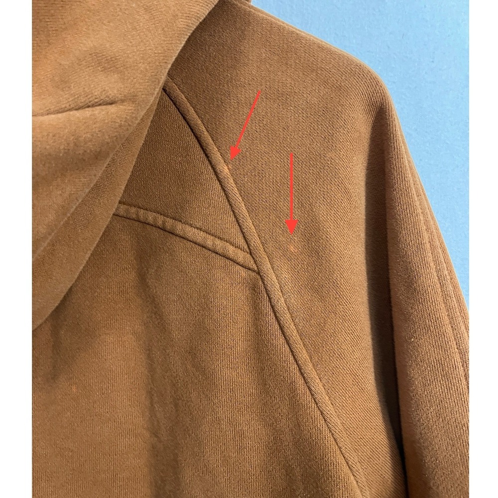 Lululemon Scuba Oversized Half Zip Hoodie Copper Brown XL/XXL LW3DM4S - Picture 11 of 11